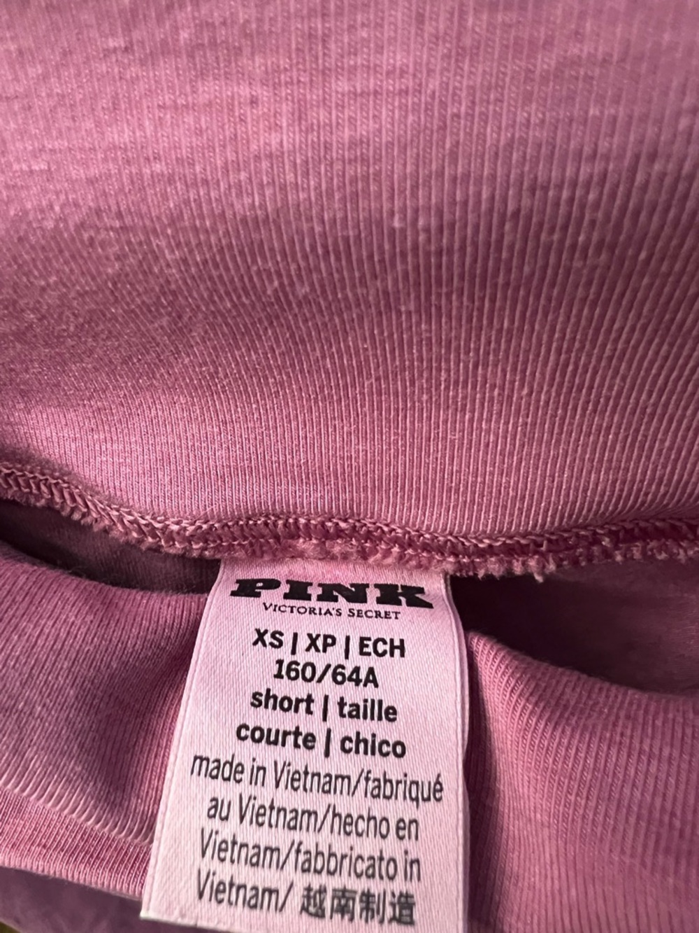 VS PINK ALL DAY COTTON FOLDOVER FLARE RHINESTONE BLING LEGGINGS - Picture 3 of 10